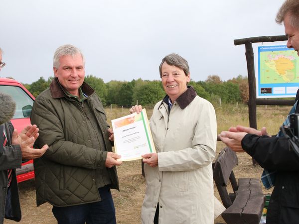 Bundesministerin Hendricks in der Döberitzer Heide. Foto: Tanja Marotzke