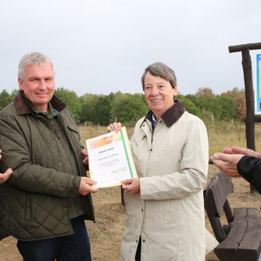 Bundesministerin Hendricks in der Döberitzer Heide. Foto: Tanja Marotzke