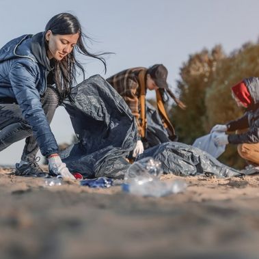 Aktion zur Strandsäuberung